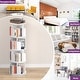 preview thumbnail 21 of 102, 4/5/6 Tiers Round Rotating Bookcase, Revolving Floor Standing Bookshelf Corner Organizer Display