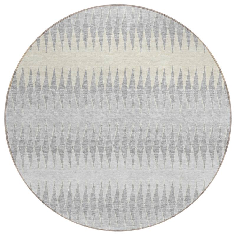 HomeRoots Striped Transitional Rectangle Outdoor Rug