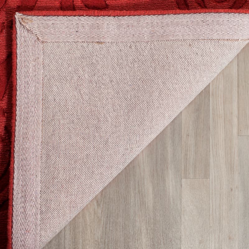 Martha Stewart by SAFAVIEH, Block Print Rose Handmade Wool Area Rug