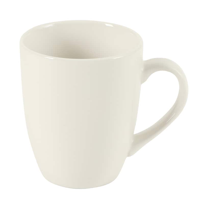 Gibson Home Great Essentials 12 Ounce Porcelain Coffee Mug Set - Cups for Latte, Hot Tea, Cappuccino, Mocha, Espresso, Cocoa