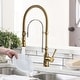 preview thumbnail 30 of 87, WOWOW Single Handle Gooseneck Pull Down Sprayer Kitchen Faucet