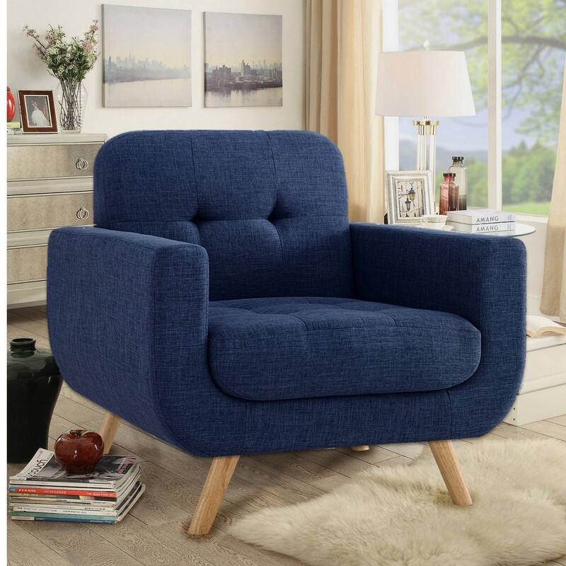 Moser Bay Clementina Upholstered Arm Chair with Rubber Wood Base