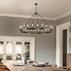 preview thumbnail 5 of 16, 54-inch Round Wagon Wheel 24-light Chandelier