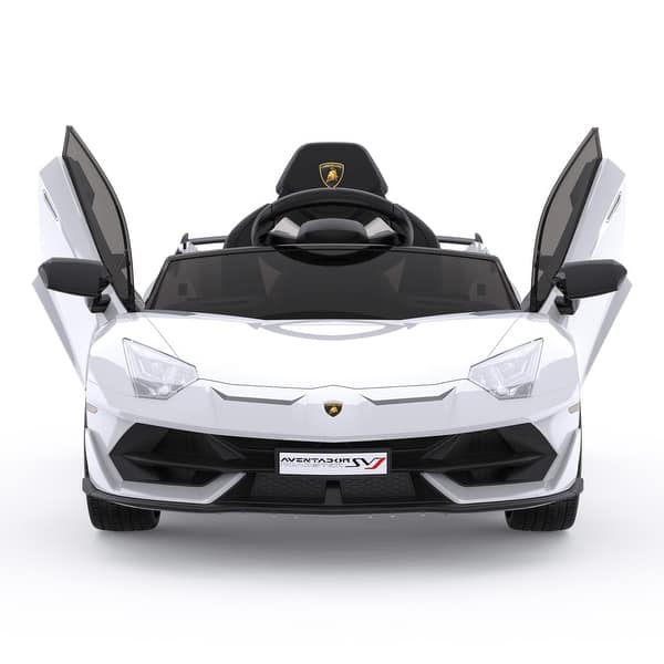slide 2 of 29, Ride On Car for Kids 12V Lamborghini Licensed Sports Car with Control White