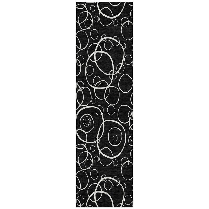 Machine Washable Indoor/ Outdoor Contemporary Nexus Chantille Rug