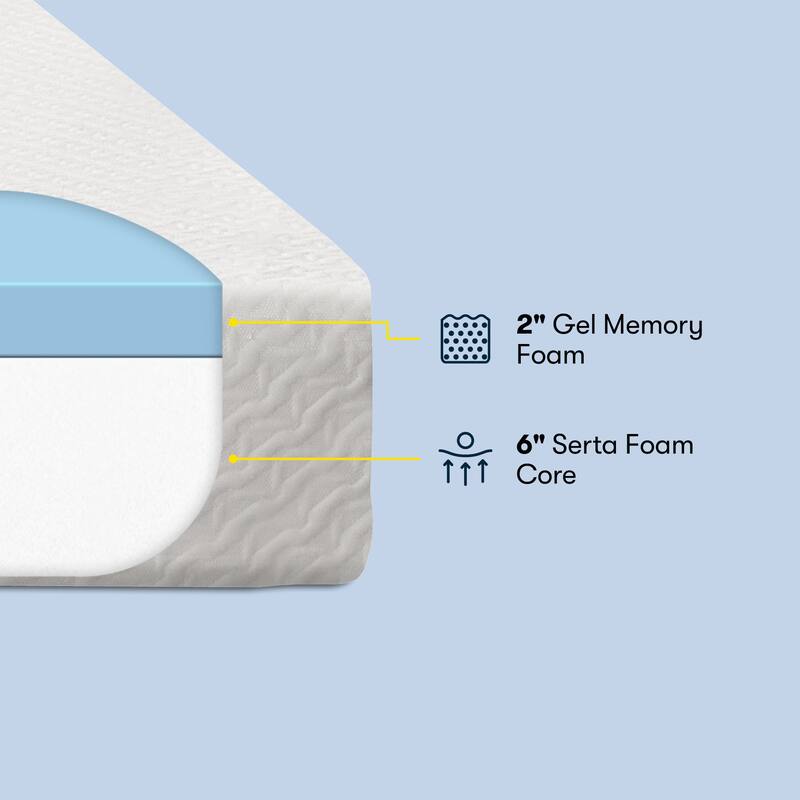 Serta Sheer Slumber 8" Medium Firm Memory Foam Mattress in a Box
