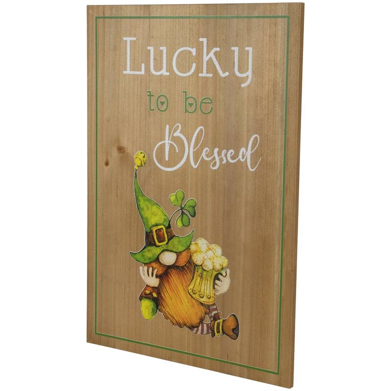 Lucky to be Blessed St. Patrick's Day Wooden Wall Sign - 18.5"