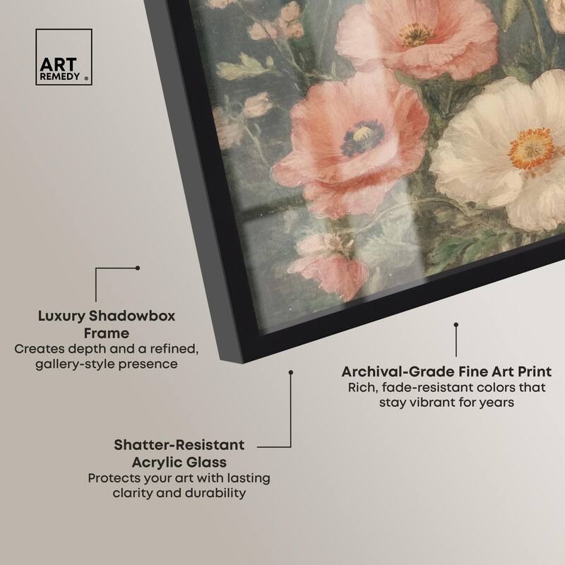 Shadowed Flutter II Shadowbox by Art Remedy