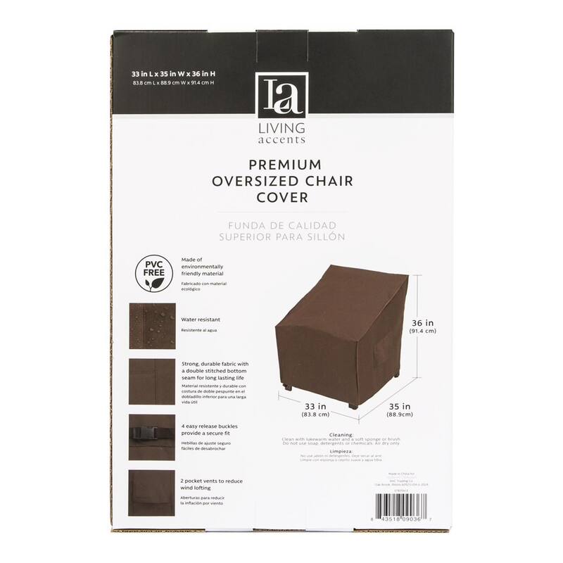 Living Accents Polyester Chair Cover 36"