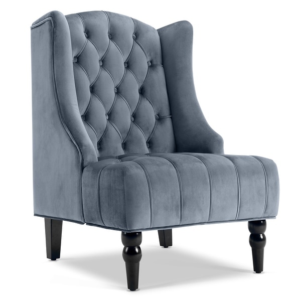 tall accent chairs wooden belleze modern wingback tufted nailhead accent chair linen tall back fabric wing chair gray shop tall accent chairs wooden belleze modern wingback tufted nailhead accent chair linen tall back fabric wing chair gray shop