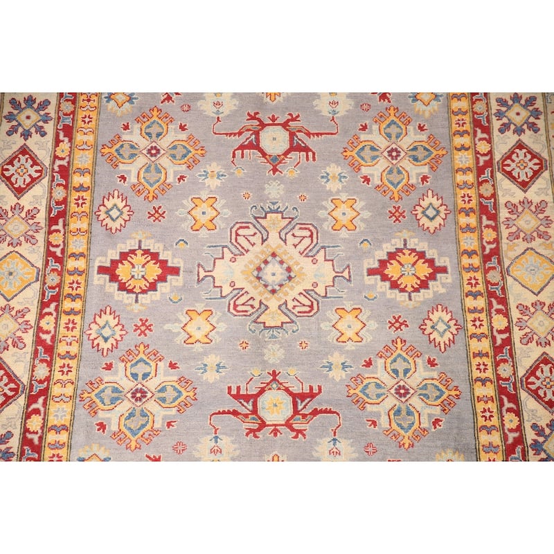 Oriental Kazak Area Rug Hand-Knotted Wool Carpet - 6'7" x 10'2"