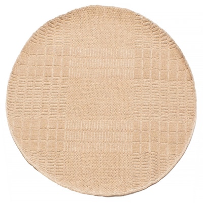 Kashkuli Gabbeh Tan Rug 4'0" x 4'0" - 4'0 x 4'0
