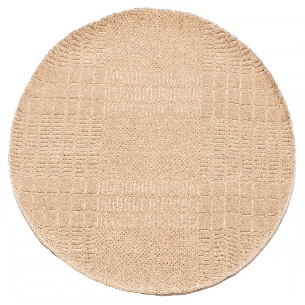 Kashkuli Gabbeh Tan Rug 4'0" x 4'0" - 4'0 x 4'0