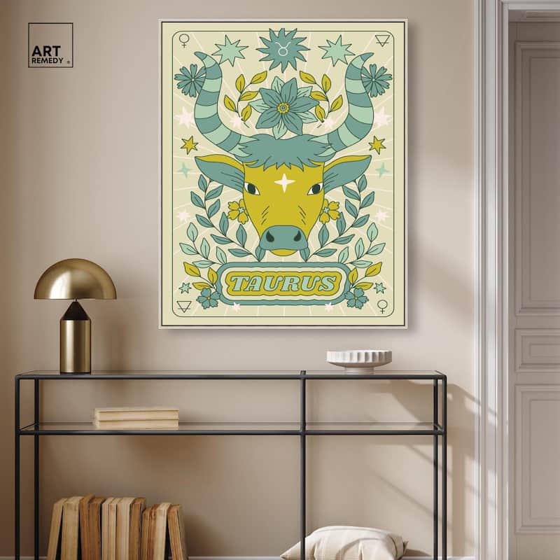 Taurus Stars Card Canvas by Art Remedy