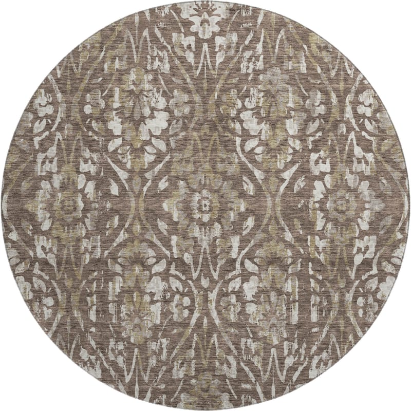 Premium Washable Super Soft Floral Damask Mayfield Rug