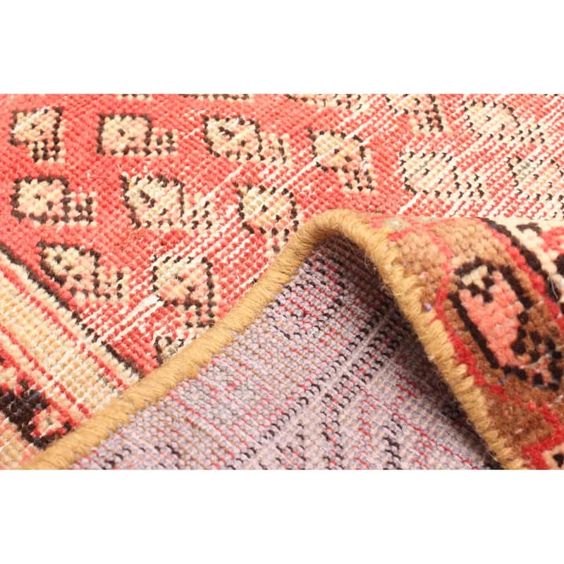 ECARPETGALLERY Hand-knotted Andelz Red Wool Rug - 4'1 x 6'8