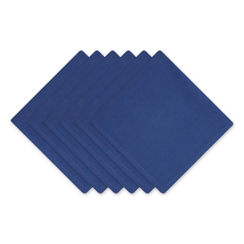 DII Solid Cotton Napkin Set/6 - Navy