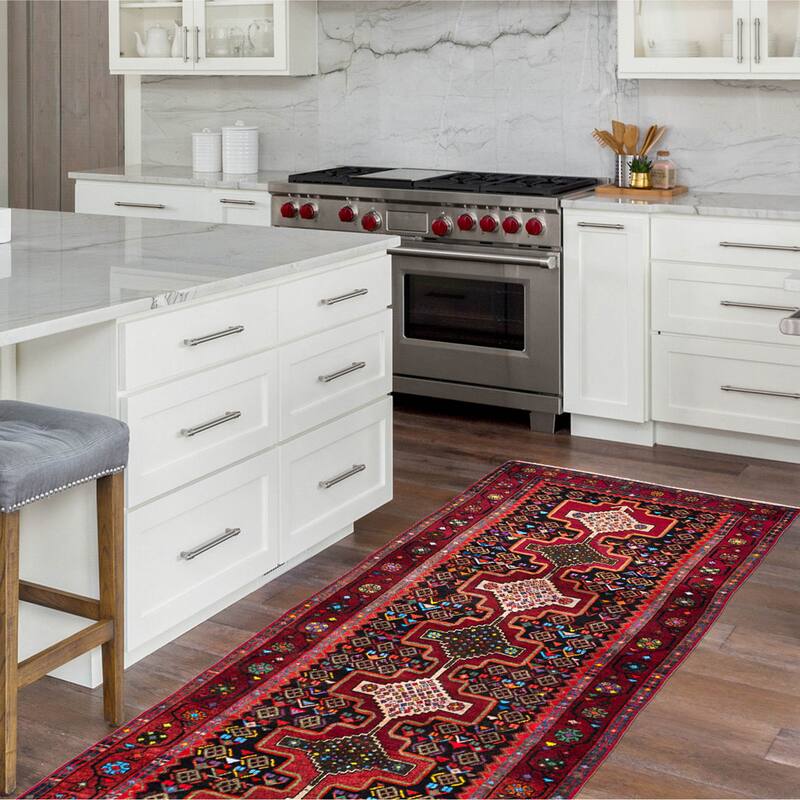 ECARPETGALLERY Hand-knotted Konya Anatolian Red Wool Rug - 2'11 x 9'0