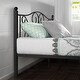 Countryside Scroll Black Iron Bed by VECELO - Thumbnail 8