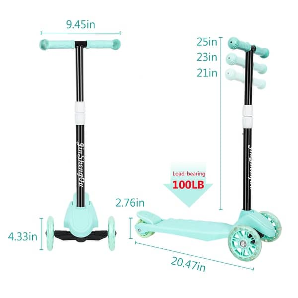 Kick Scooter for Kids Ages 3-12, Adjustable Height Handlebar Indoor Outdoor for Boy Girl