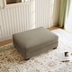 preview thumbnail 44 of 56, Modern Corduroy Fabric Oversized Accent Ottoman