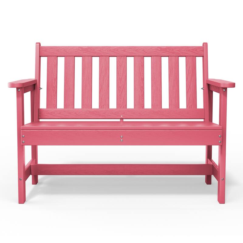 Outdoor 2-Person Garden Bench 42.92-in W x 35.83-in H