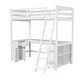 preview thumbnail 5 of 9, Twin Size Loft Bed with U-shaped Desk, Cabinet and Storage Shelves
