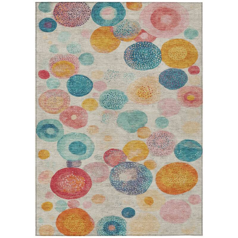 HomeRoots Geometric Transitional Rectangle Outdoor Rug