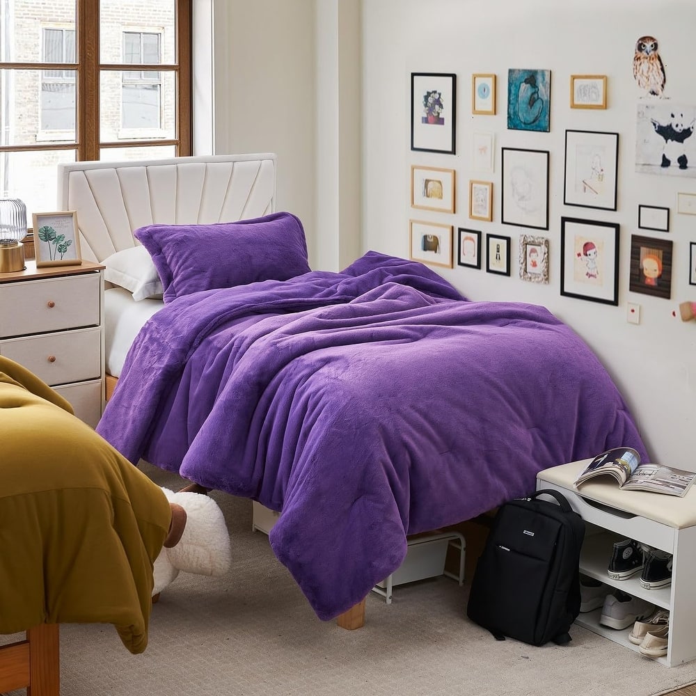 Love Thick® - Chunky Bunny Coma Inducer Oversized Comforter Set - Wild Purple