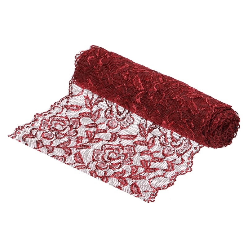 7 Inch Wide 5 Yard Lace Ribbon Floral Pattern Lace Trim Ribbon