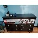 Kickflip Black Pine 6-Drawer Dresser