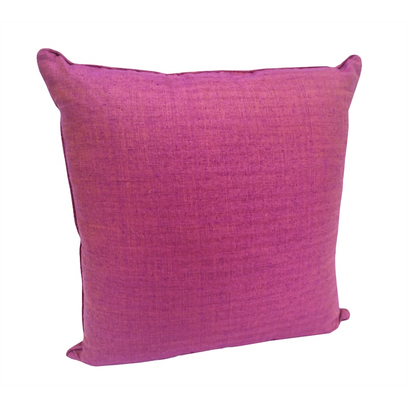 Home&Manor Rasht Dupioni Silk Pillow 18"