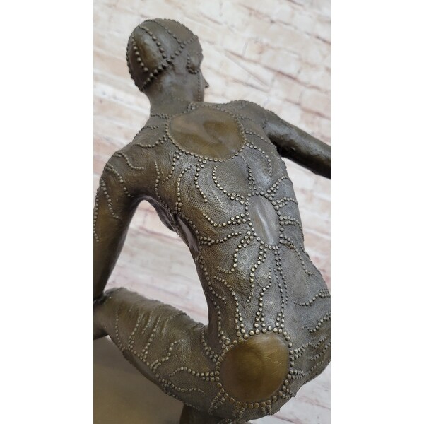 Bronze Sculpture by Dimitri Chiparus, Art Deco Dancer Girl - Bed