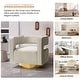 preview thumbnail 35 of 114, HULALA HOME Carisa Modern Upholstered Swivel Open-Back Barrel Chair with Golden Base