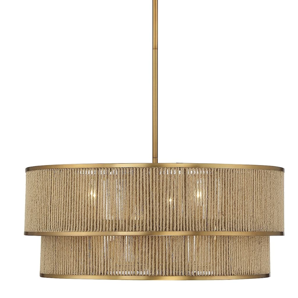 Savoy House 7-1774-6 Ashburn 6 Light 28" Wide Drum Chandelier