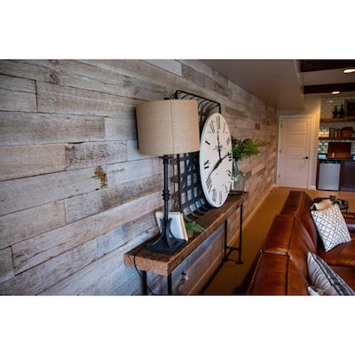 Reclaimed Wood Wall Planks Whitewashed 10 Square Feet
