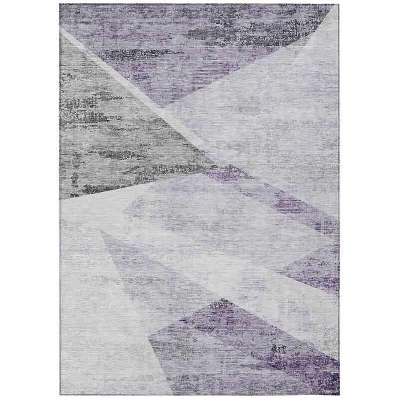HomeRoots Abstract Transitional Rectangle Outdoor Rug
