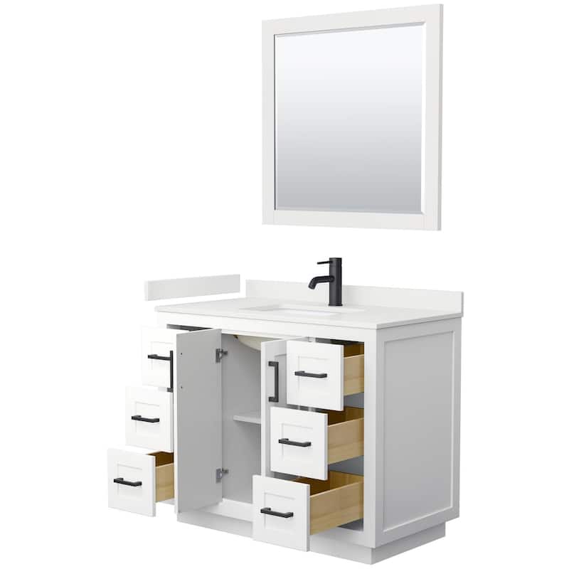 Wyndham Collection WCF292942S-QTZ-UNSM34 Miranda 42" Free Standing
