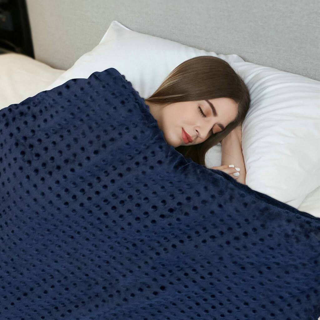 Weighted Blanket Sleeping Helper with Glass Bead and Crystal Cover