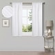preview thumbnail 68 of 68, Superior Shimmer Washable Room Darkening Curtains, Set of 2 Panels 26" x 63" - Snow White