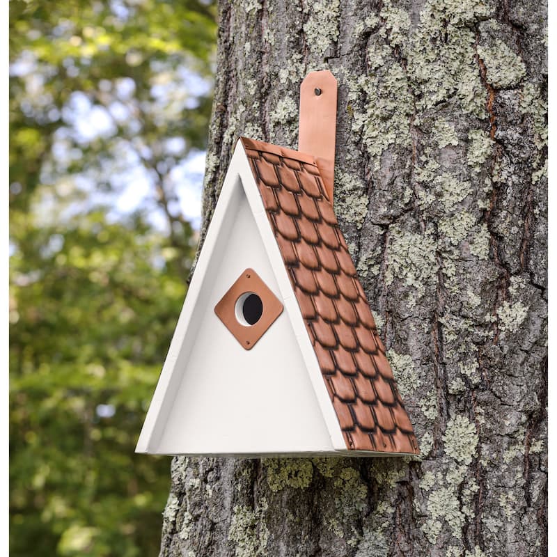 Swiss Chalet Bird House - Pure Copper Roof By Good Directions