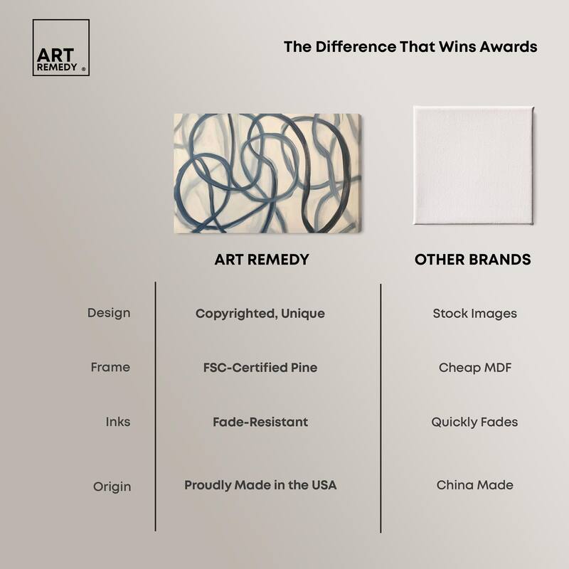 Eternal Loop I Canvas by Art Remedy, Gallery Wrapped