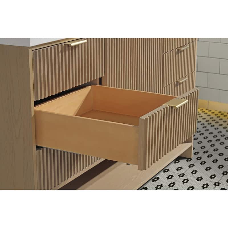 Ari Bath San Diego 60" Freestanding Bathroom Vanity Oak