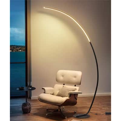 62.99 Inches Metal Arched Floor Lamp