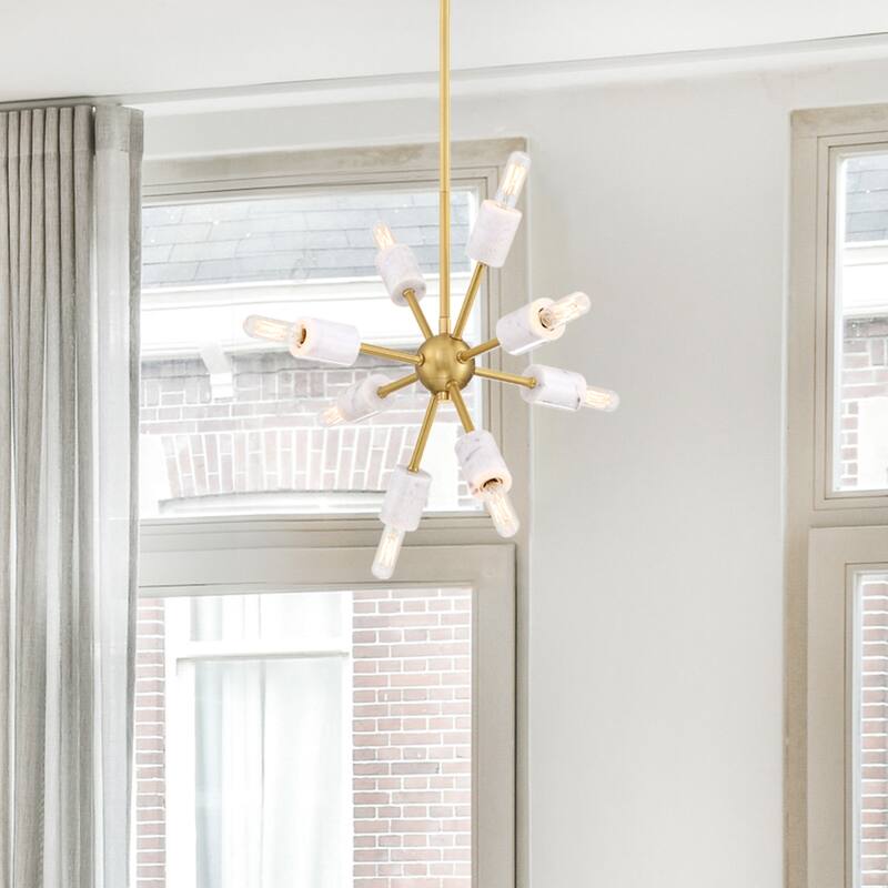 Designers Fountain D304C-15P Star Dust 8 Light 15" Wide Pendant