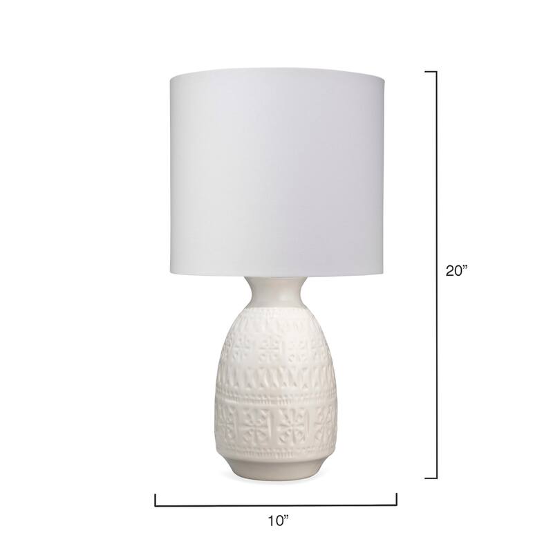 Alden Décor Lana Ceramic Table Lamp, Blue