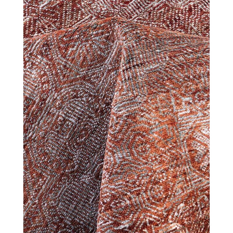 Gabbeh One-of-a-Kind Handmade Area Rug, Red - 9' 0" x 12' 1"