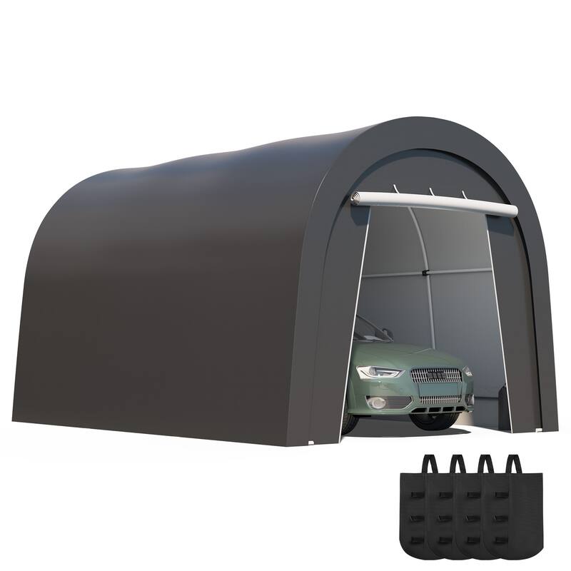 Domed Carport with 4 Cloth Bags