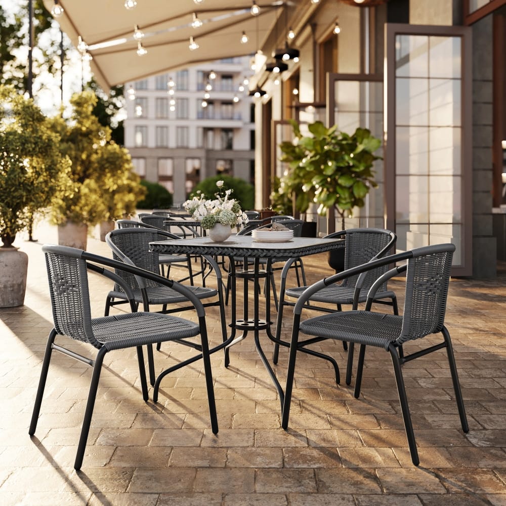 Option Clear Top/Gray Rattan