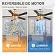 preview thumbnail 44 of 56, 52" Reversible 5-Blade Caged Ceiling Fan with Light and Remote